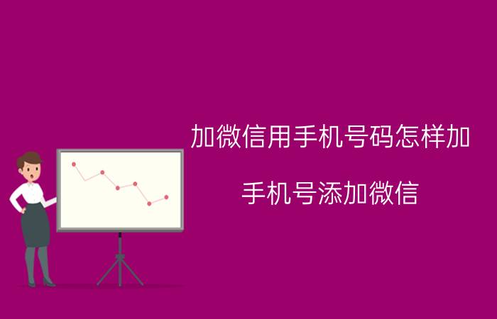 加微信用手机号码怎样加 手机号添加微信